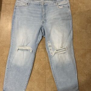 Old Navy Plus Size Light Blue Straight Jeans